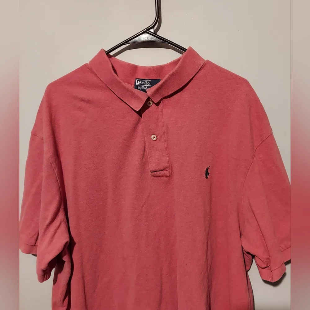 Vintage Y2K Polo Ralph Lauren Shirt Size 3XB Pink Preppy Office Old Money Cotton